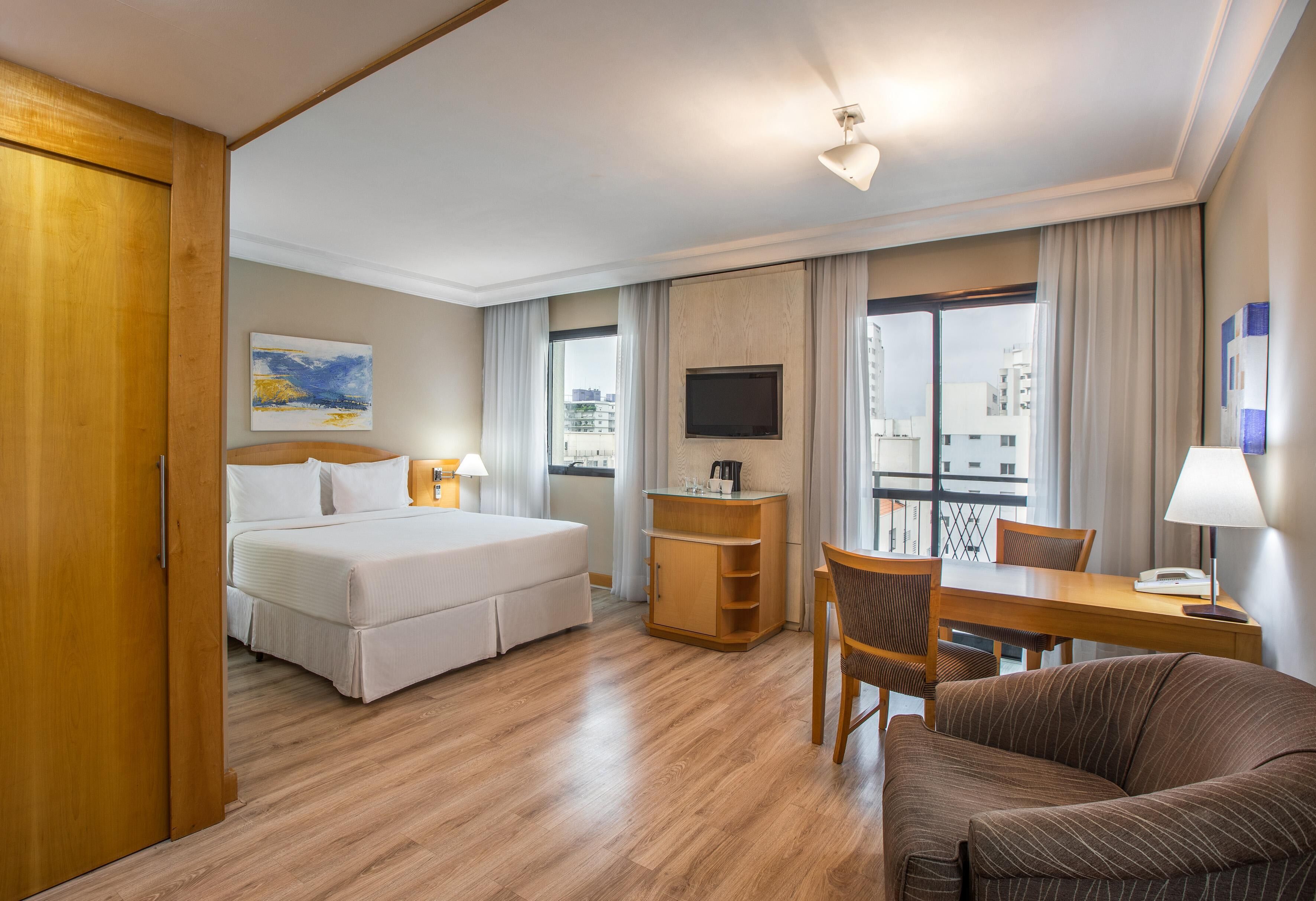 Minibar, in-room safe, desk, blackout curtains