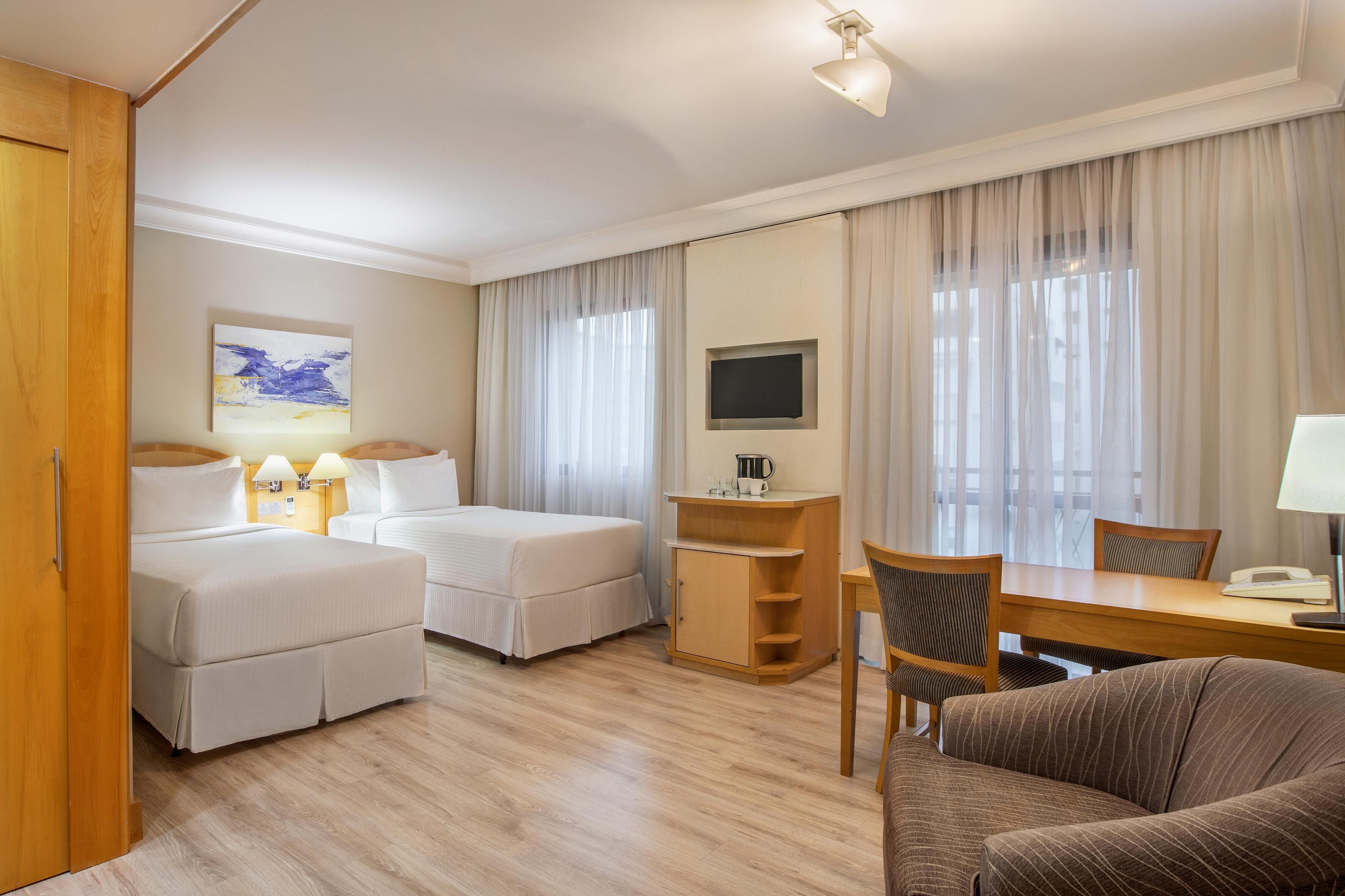 Minibar, in-room safe, desk, blackout curtains