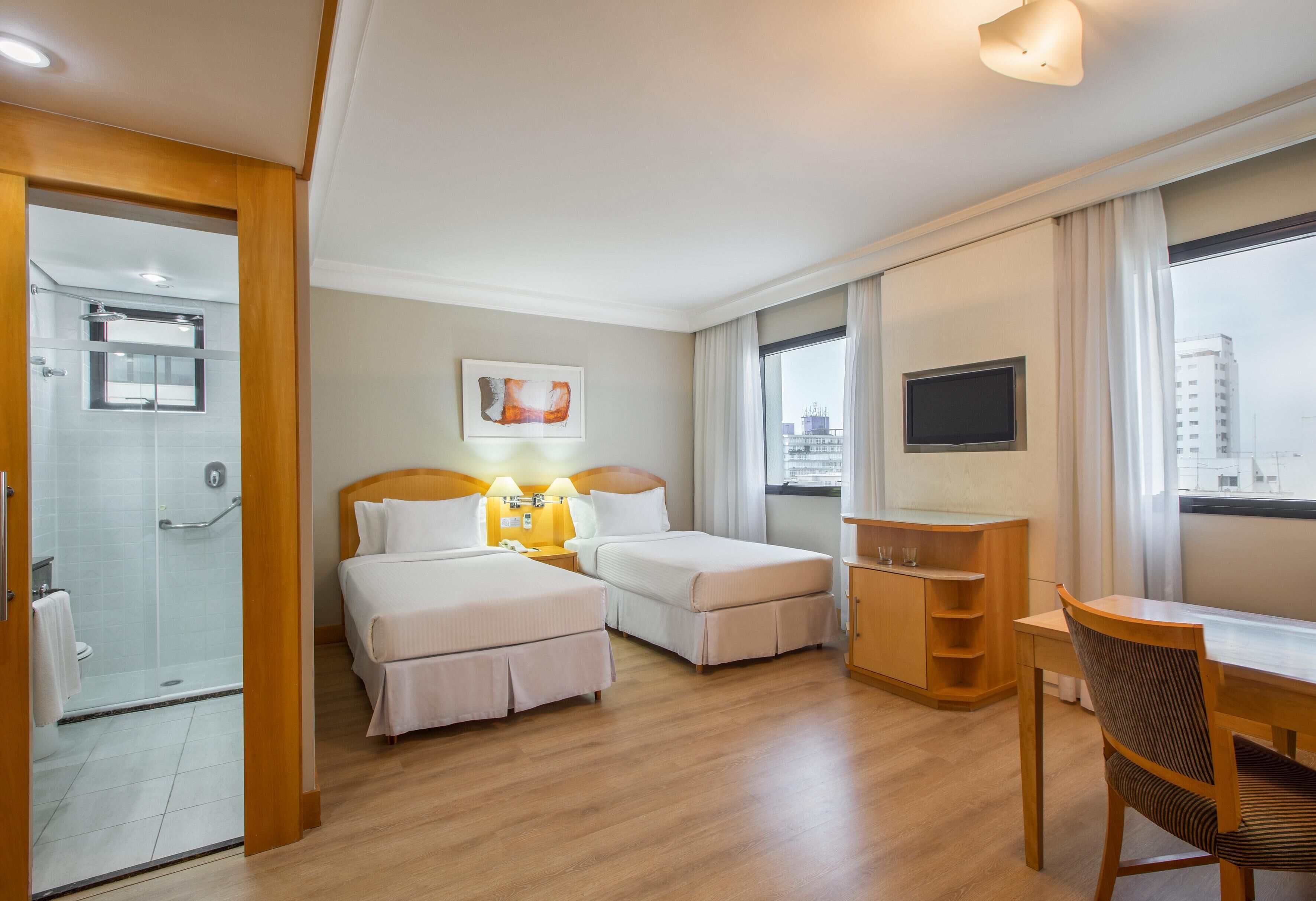 Minibar, in-room safe, desk, blackout curtains
