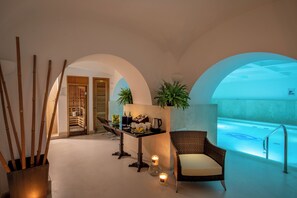 Hot tub, body treatments, deep-tissue massages, sports massages