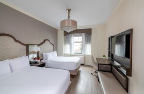 Premium bedding, pillow-top beds, in-room safe, desk