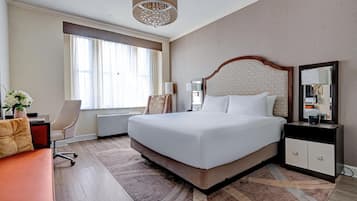 Premium bedding, pillowtop beds, in-room safe, desk