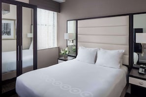 Premium bedding, pillow-top beds, in-room safe, desk