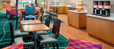 Free daily buffet breakfast