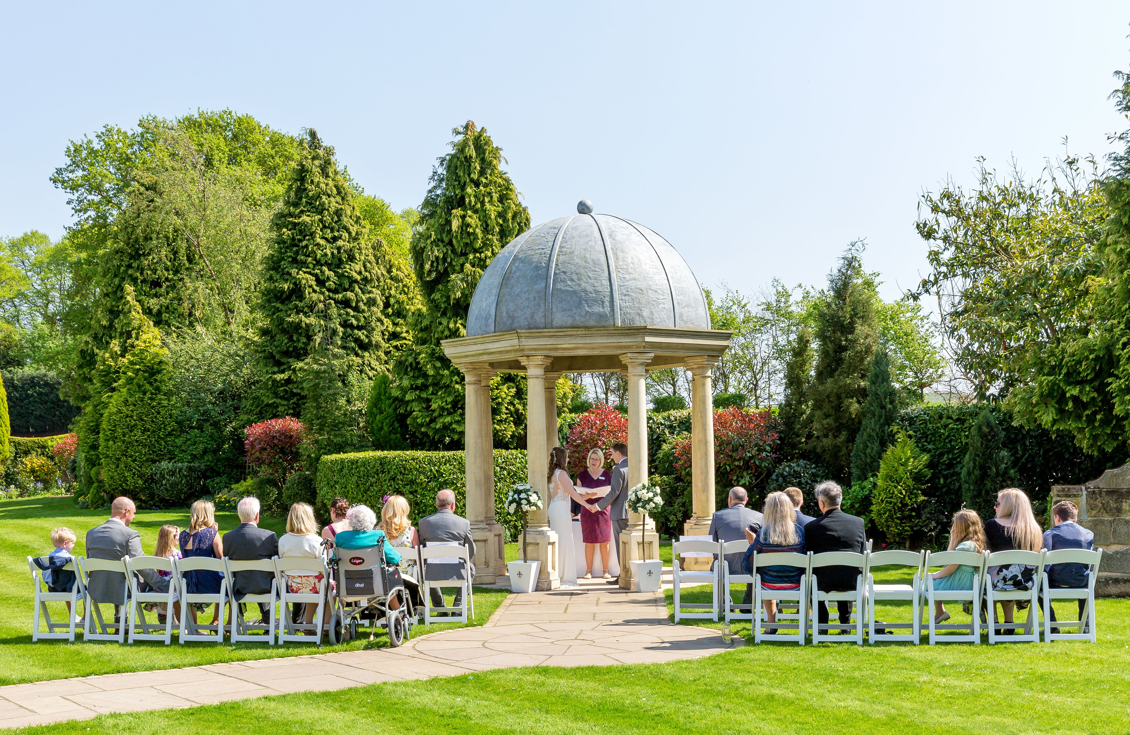 outdoor wedding area