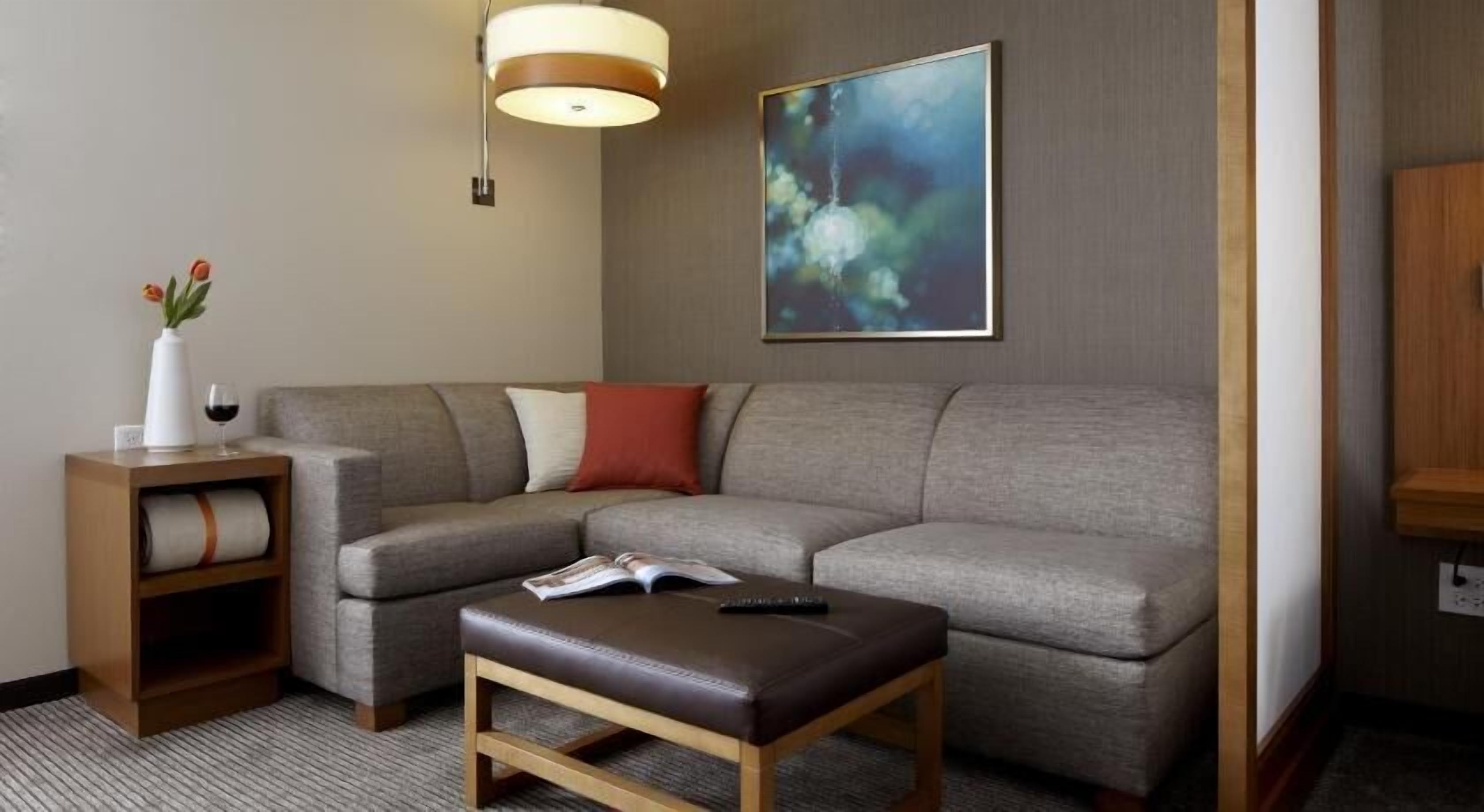 Living area | 55-inch flat-screen TV with satellite channels, TV, pay movies