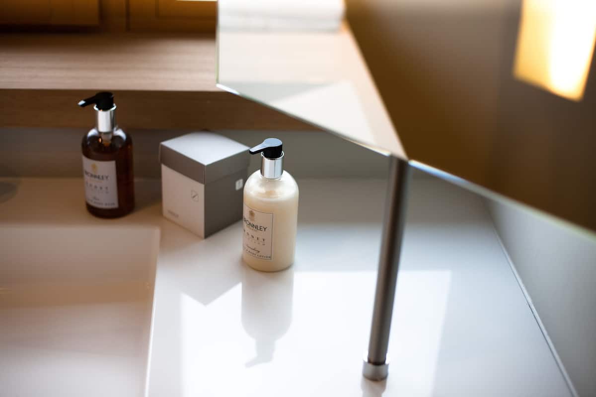 single room | bathroom | eco-friendly toiletries, hair dryer, bathrobes, slippers