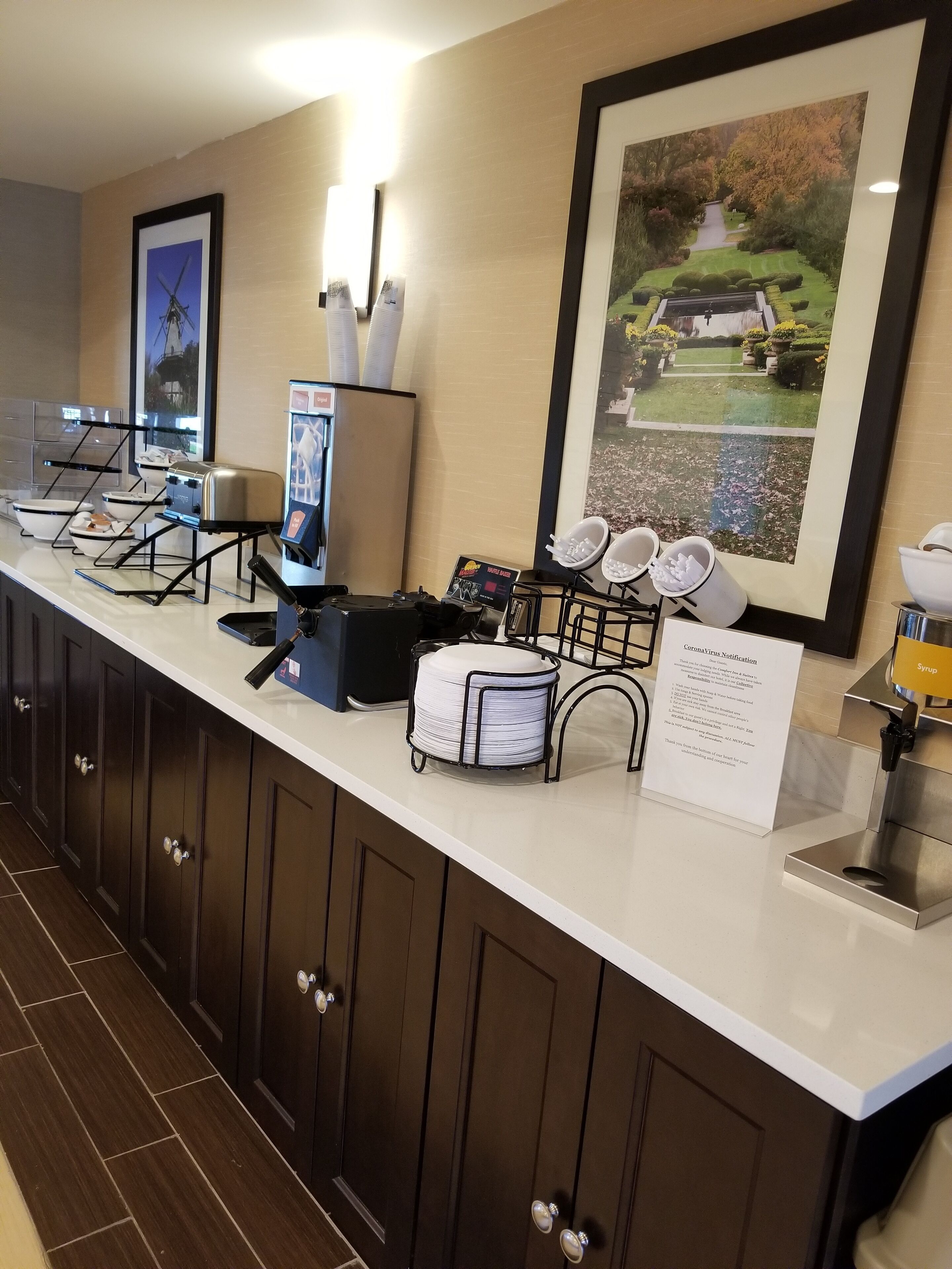 free daily buffet breakfast