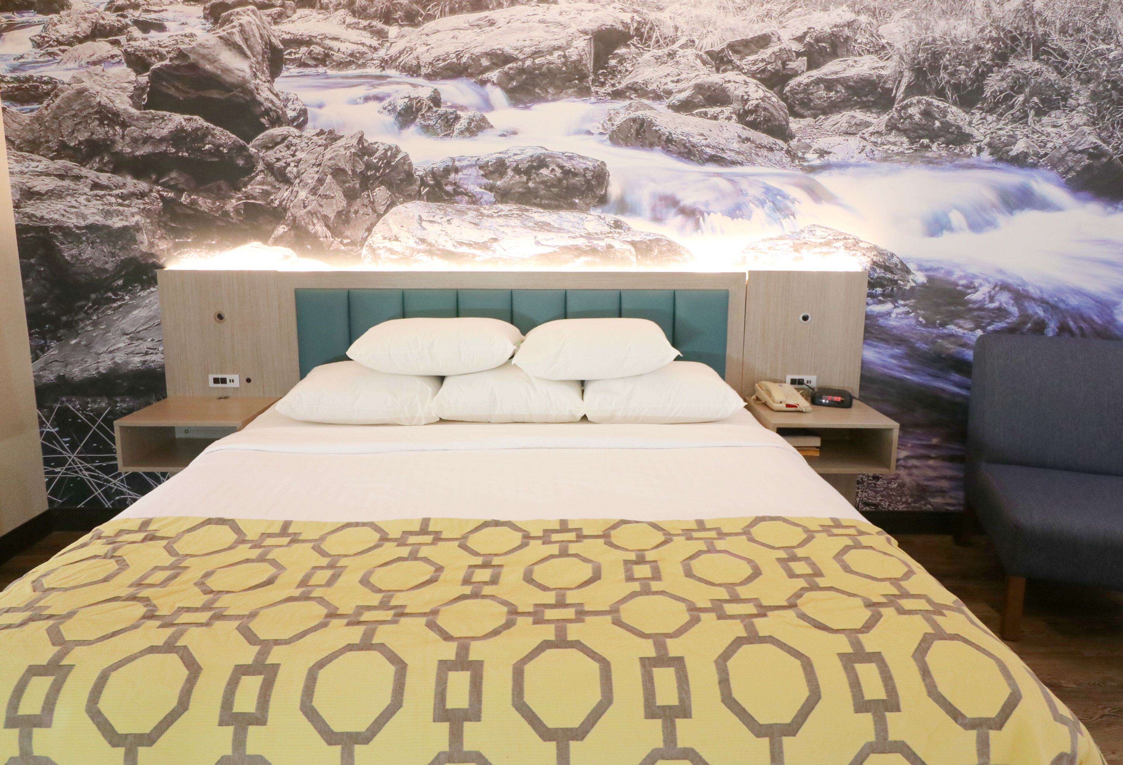 premium bedding, desk, iron/ironing board, free cots/infant beds