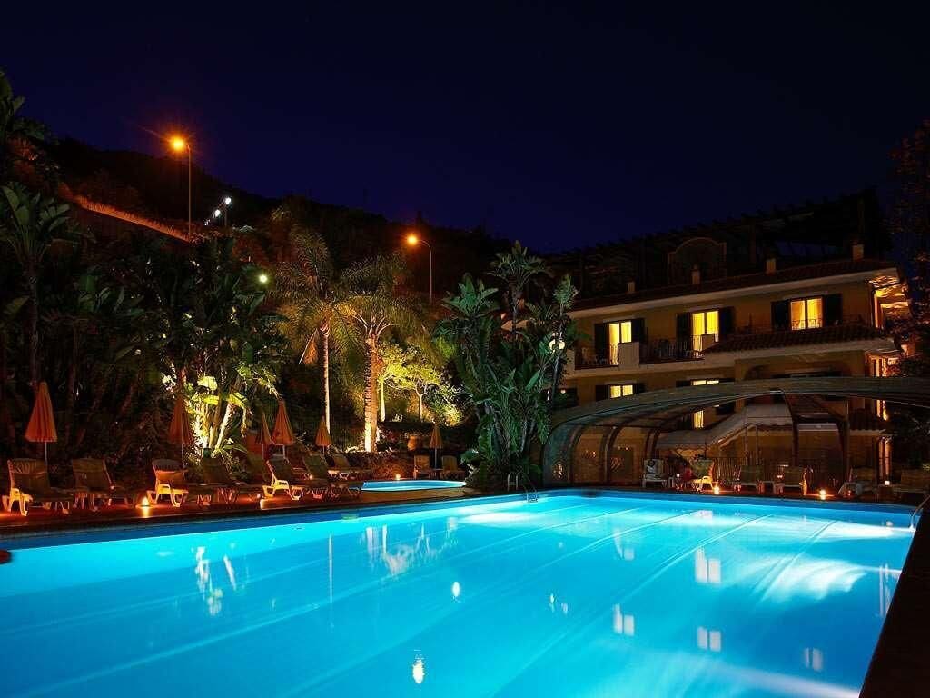 Seasonal outdoor pool, pool umbrellas, pool loungers