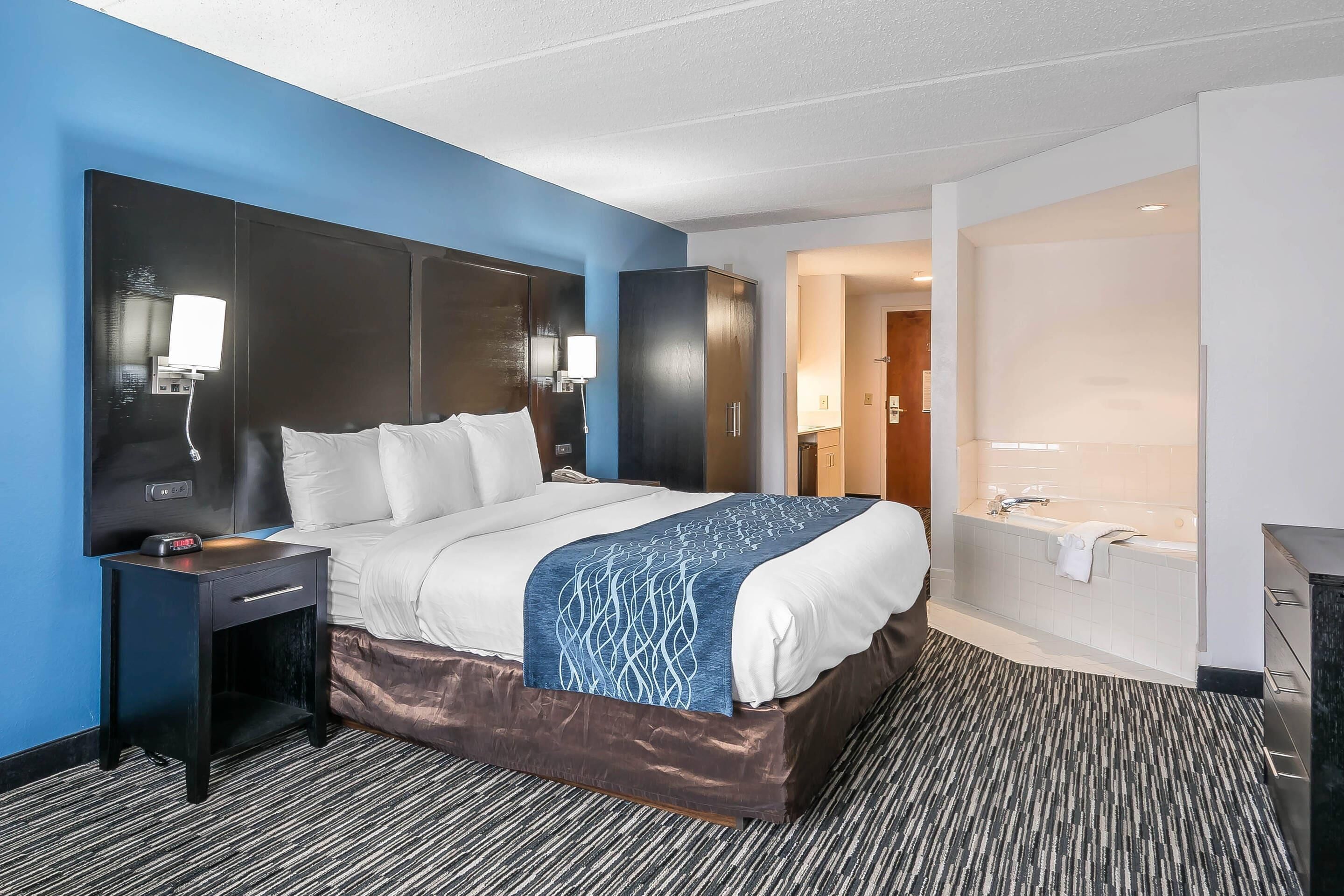 In-room safe, desk, blackout curtains, iron/ironing board