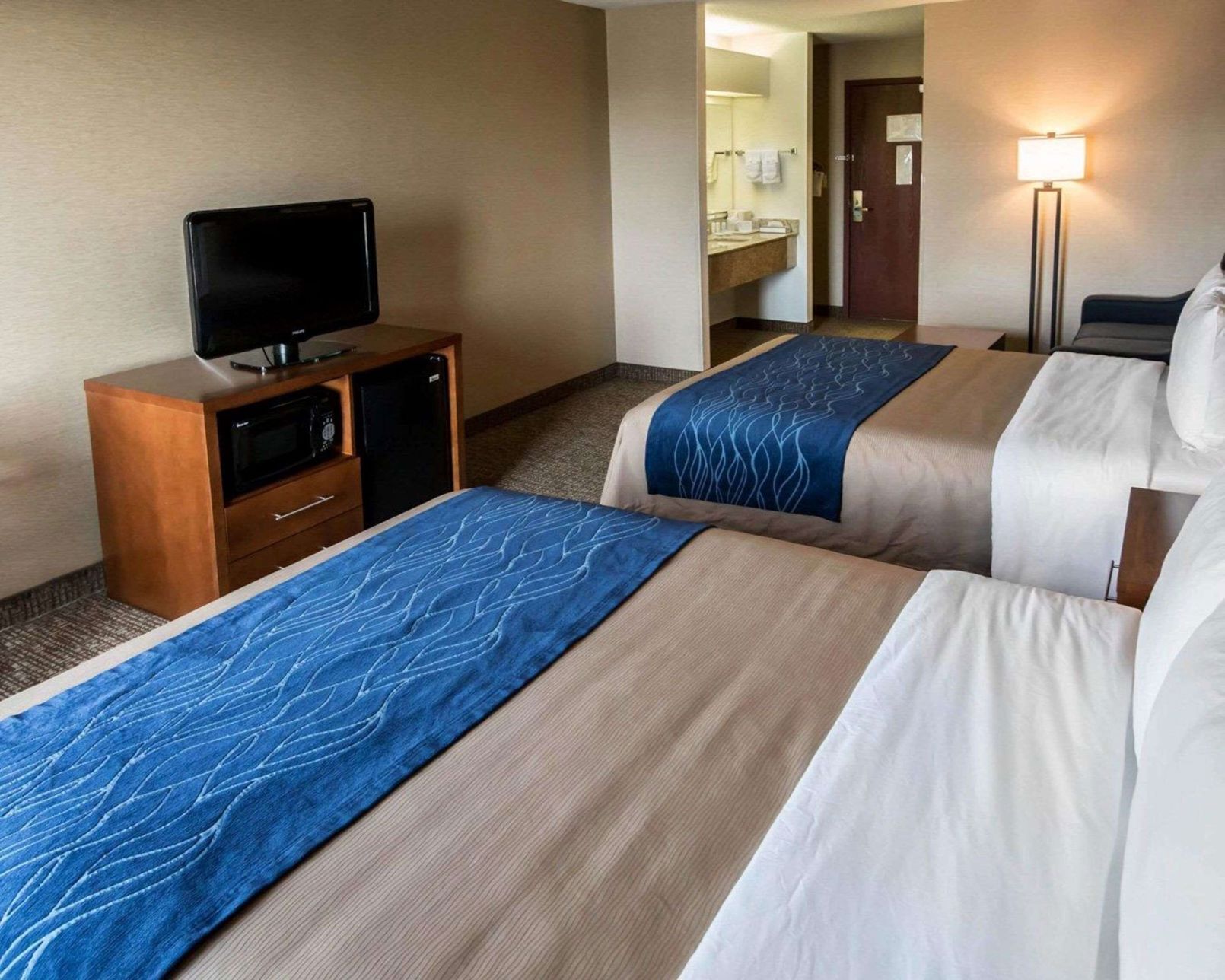 In-room safe, desk, blackout curtains, iron/ironing board