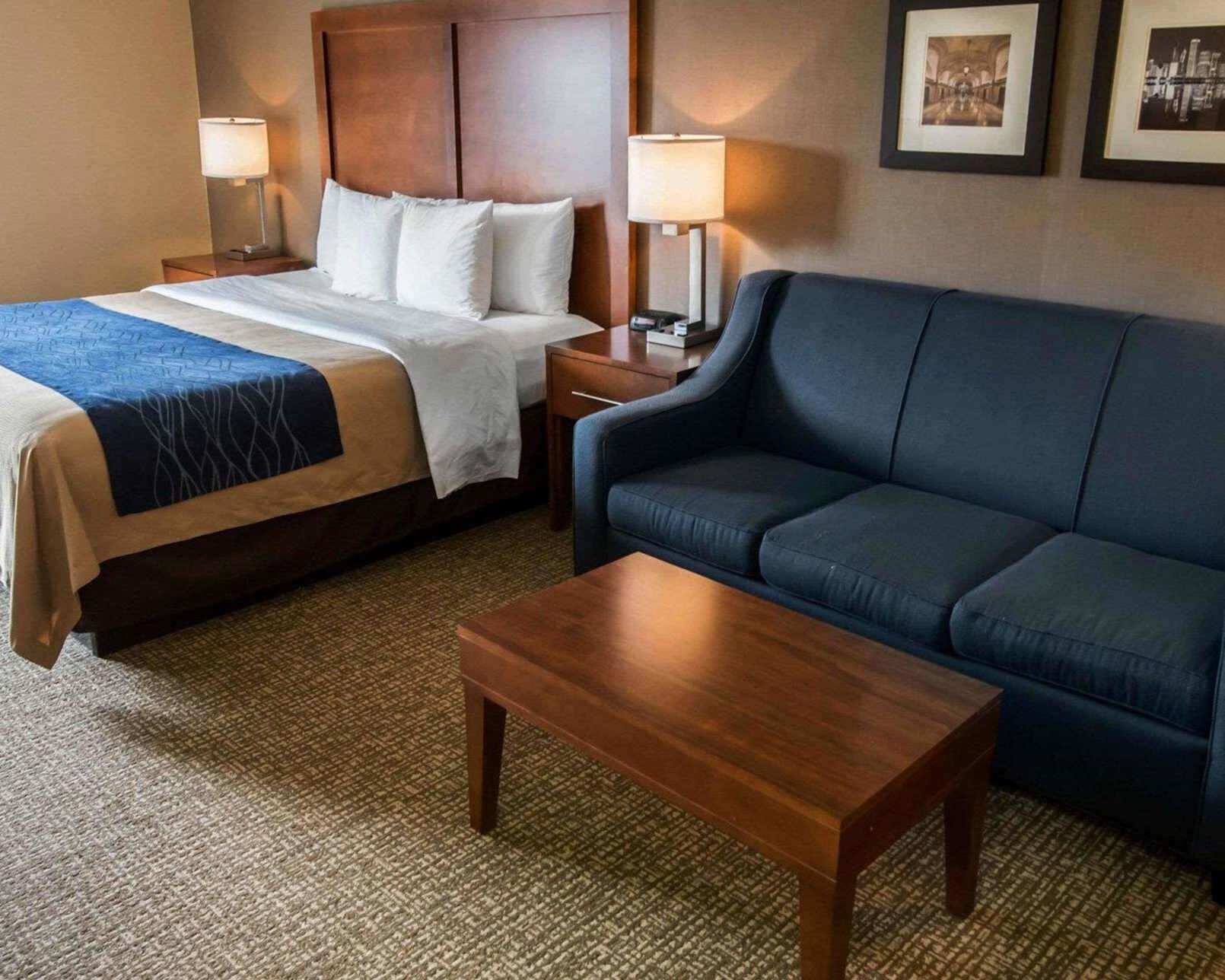 In-room safe, desk, blackout curtains, iron/ironing board