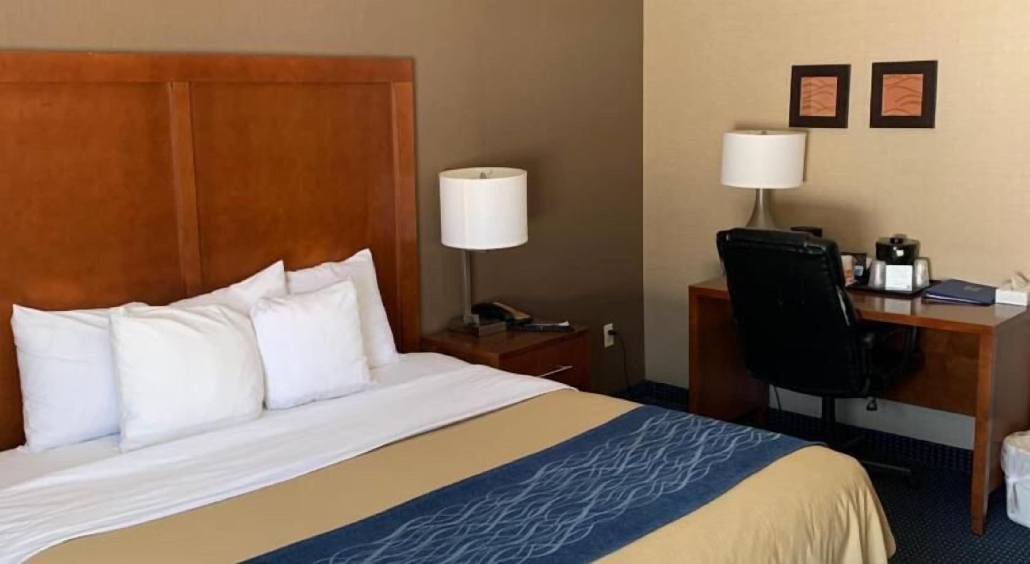 In-room safe, desk, blackout curtains, iron/ironing board