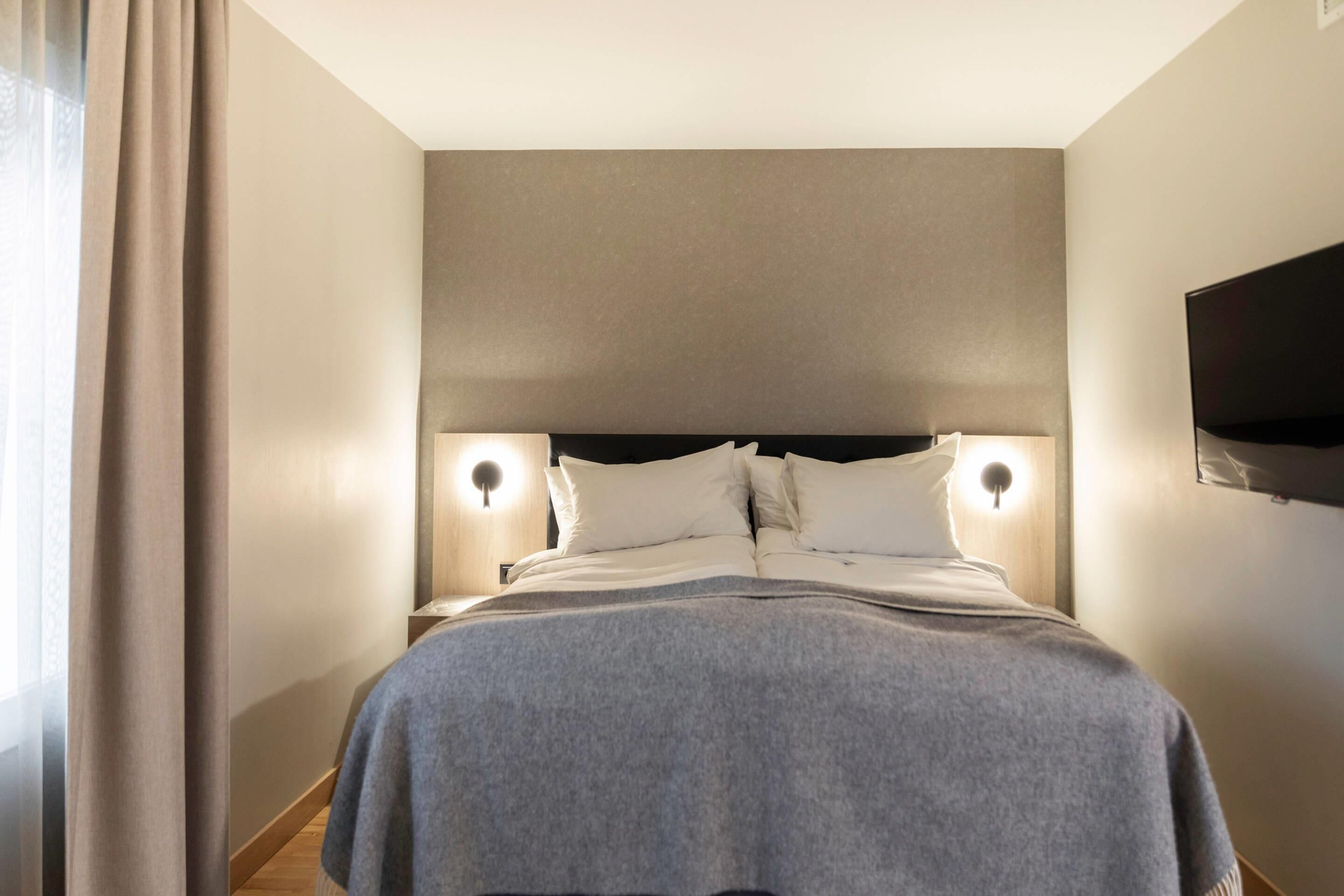 Standard Double Room, Non Smoking | Blackout curtains, iron/ironing board, bed sheets