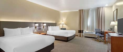 Room, 2 Queen Beds, Accessible, Non Smoking | Desk, laptop workspace, iron/ironing board, rollaway beds