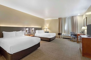 Room, 2 Queen Beds, Accessible, Non Smoking | Desk, laptop workspace, iron/ironing board, rollaway beds