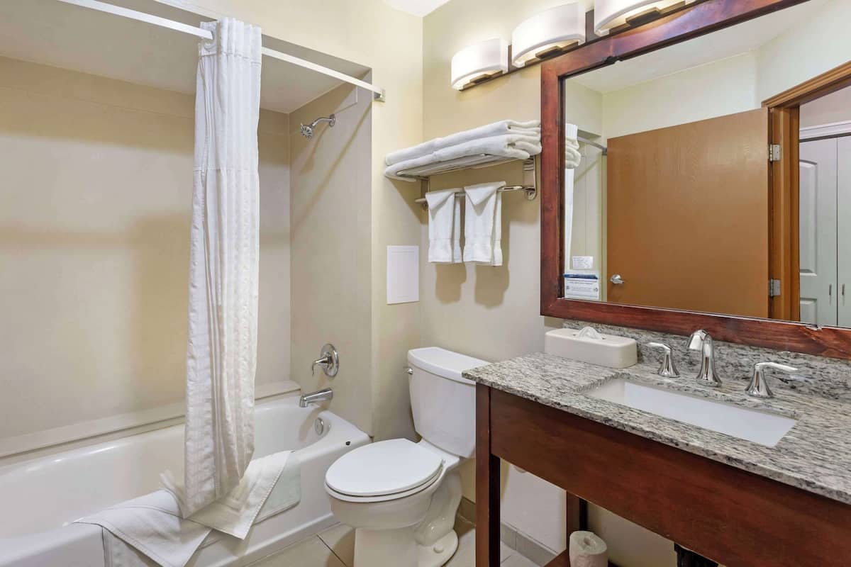 standard room, 2 queen beds, non smoking | desk, laptop workspace, iron/ironing board, rollaway beds