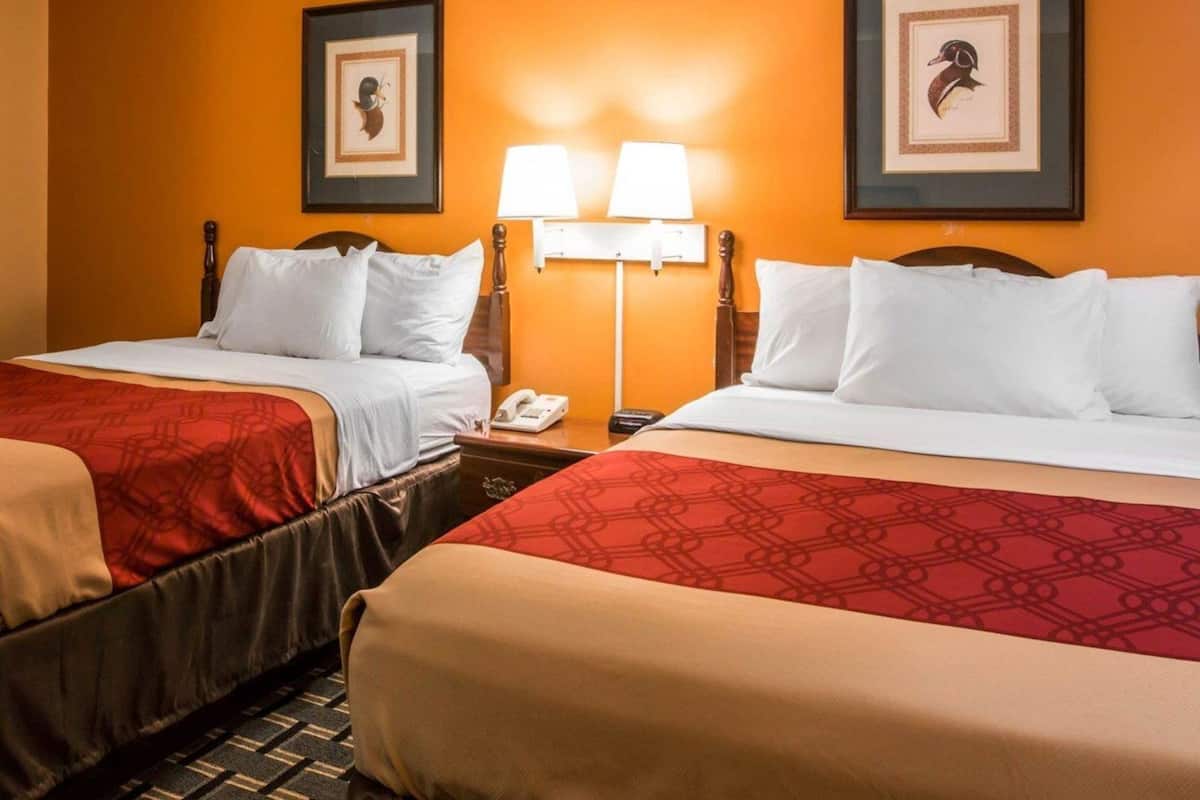 Escritorio, tabla de planchar con plancha, wifi gratis y ropa de cama