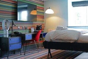 Desk, laptop workspace, blackout curtains, iron/ironing board - Village Hotel Manchester Bury (Bury)