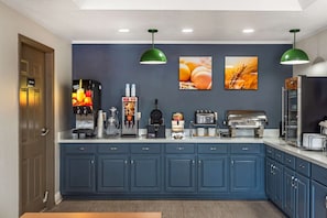 Free daily self-service breakfast