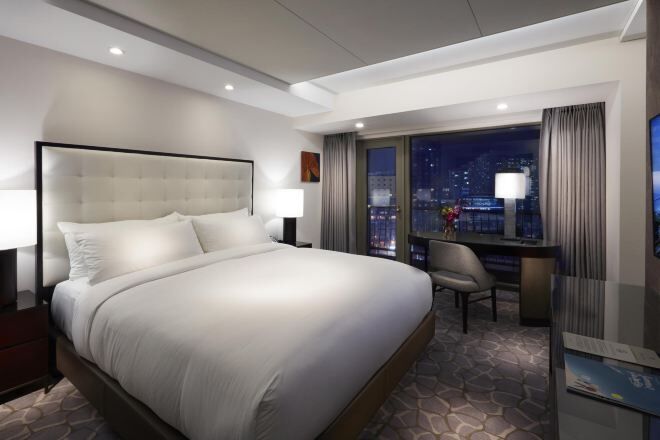 Premium bedding, down duvets, minibar, in-room safe