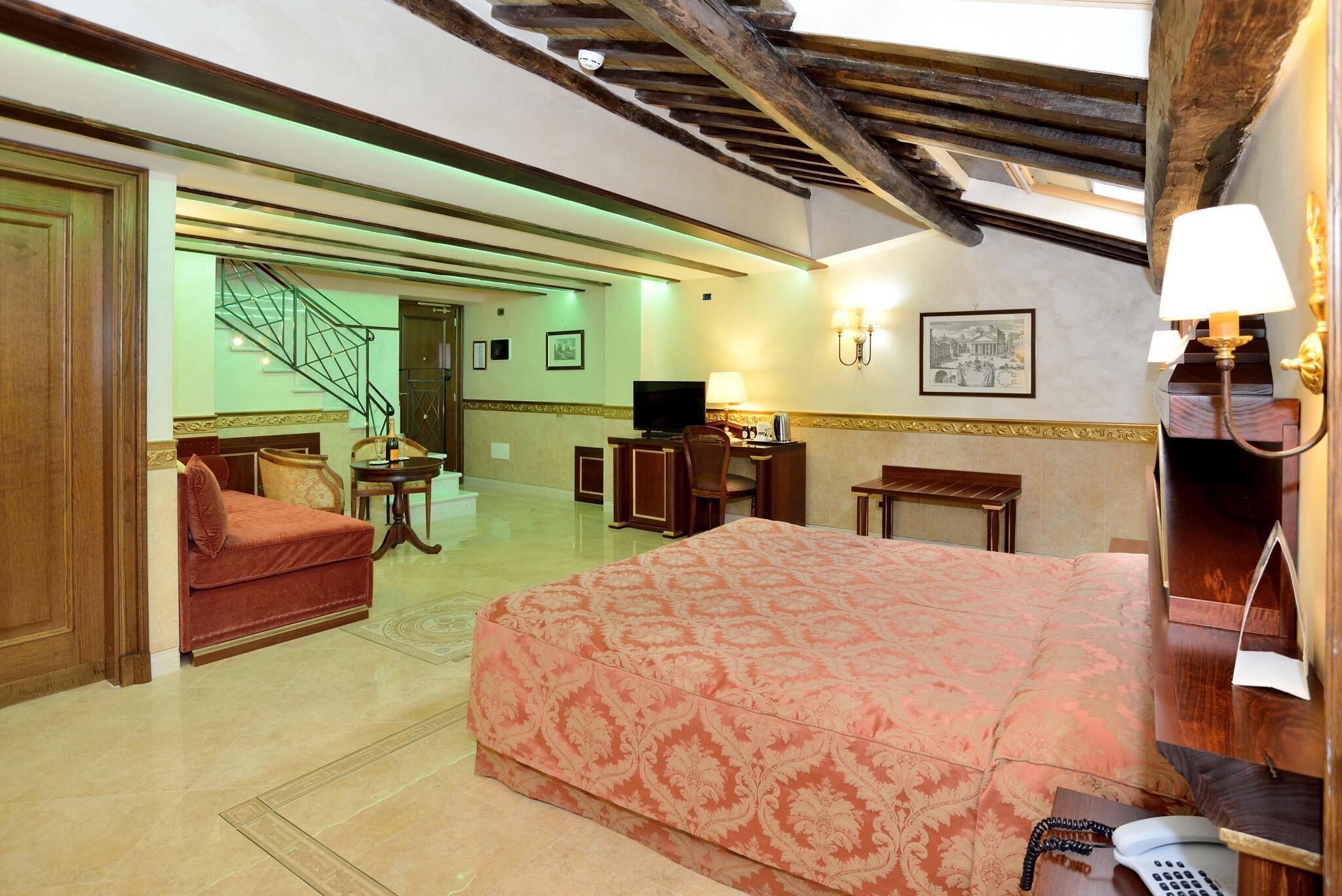 suite | frette italian sheets, select comfort beds, minibar, in-room safe