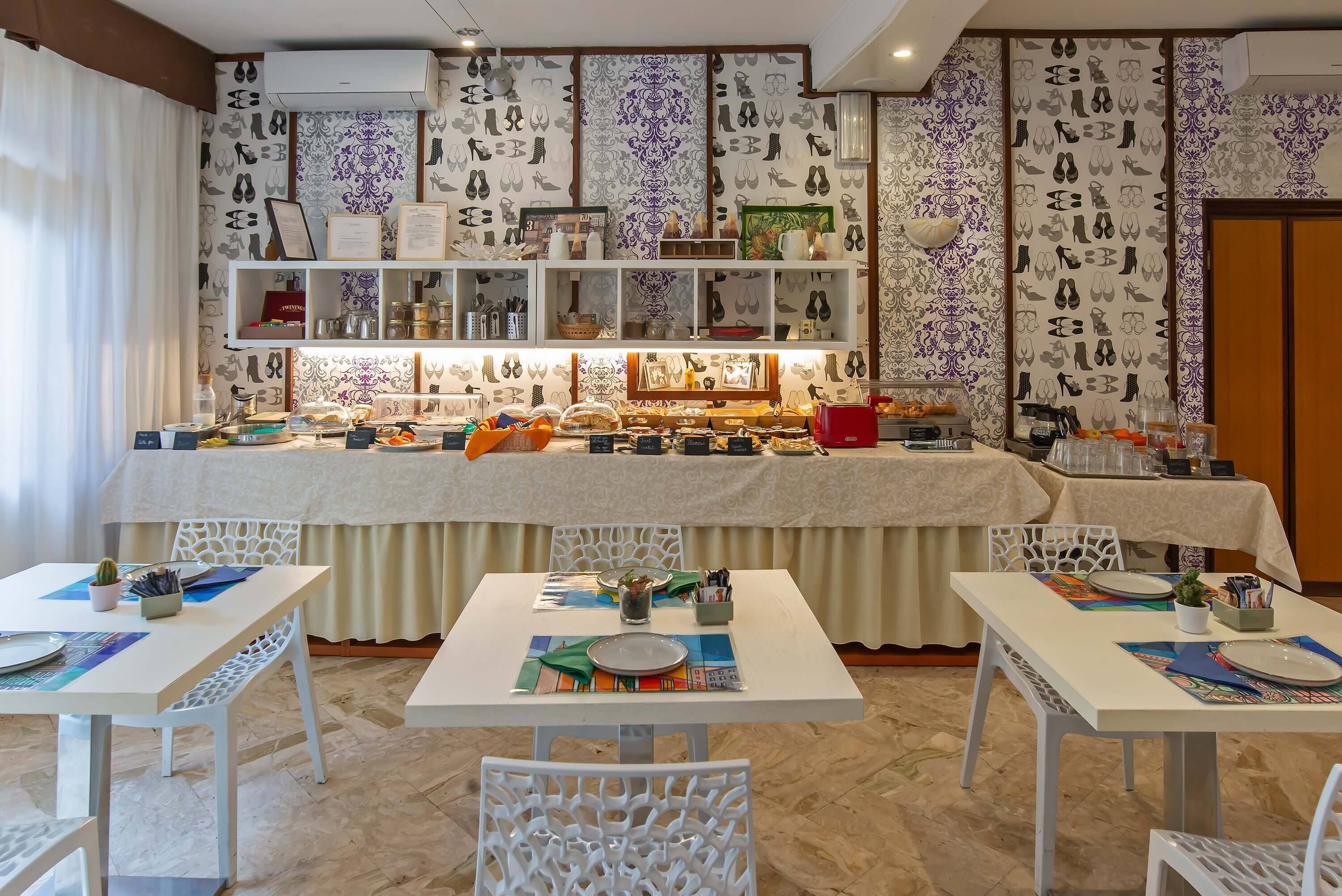 daily buffet breakfast (eur 5 per person)
