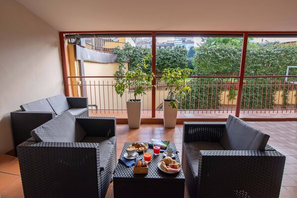 Economy Double Room, Balcony (Piccola / Small) | Terrace/patio