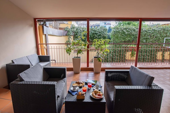 Economy Double Room, Balcony (Piccola / Small) | Terrace/patio