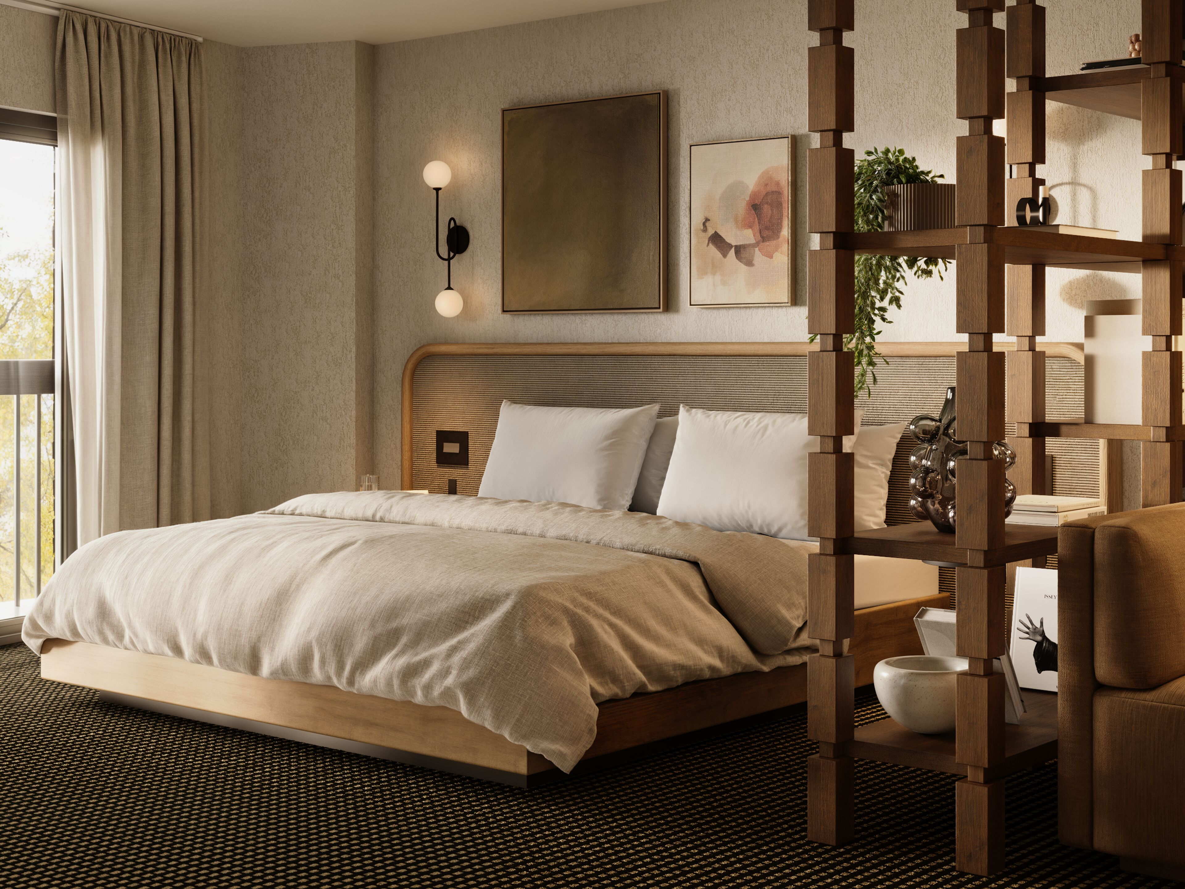 premium room, 1 king bed, pets not allowed, mountain view | premium bedding, soundproofing, free cots/infant beds, free wifi