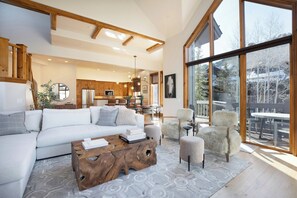 Premium Condo, 4 Bedrooms | Living area | Flat-screen TV - Arrowhead Village, A Vail Resorts Property (Edwards)