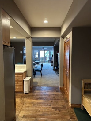 Room, 2 Bedrooms (+ Den) | Living area | 34-inch TV with cable channels, fireplace
