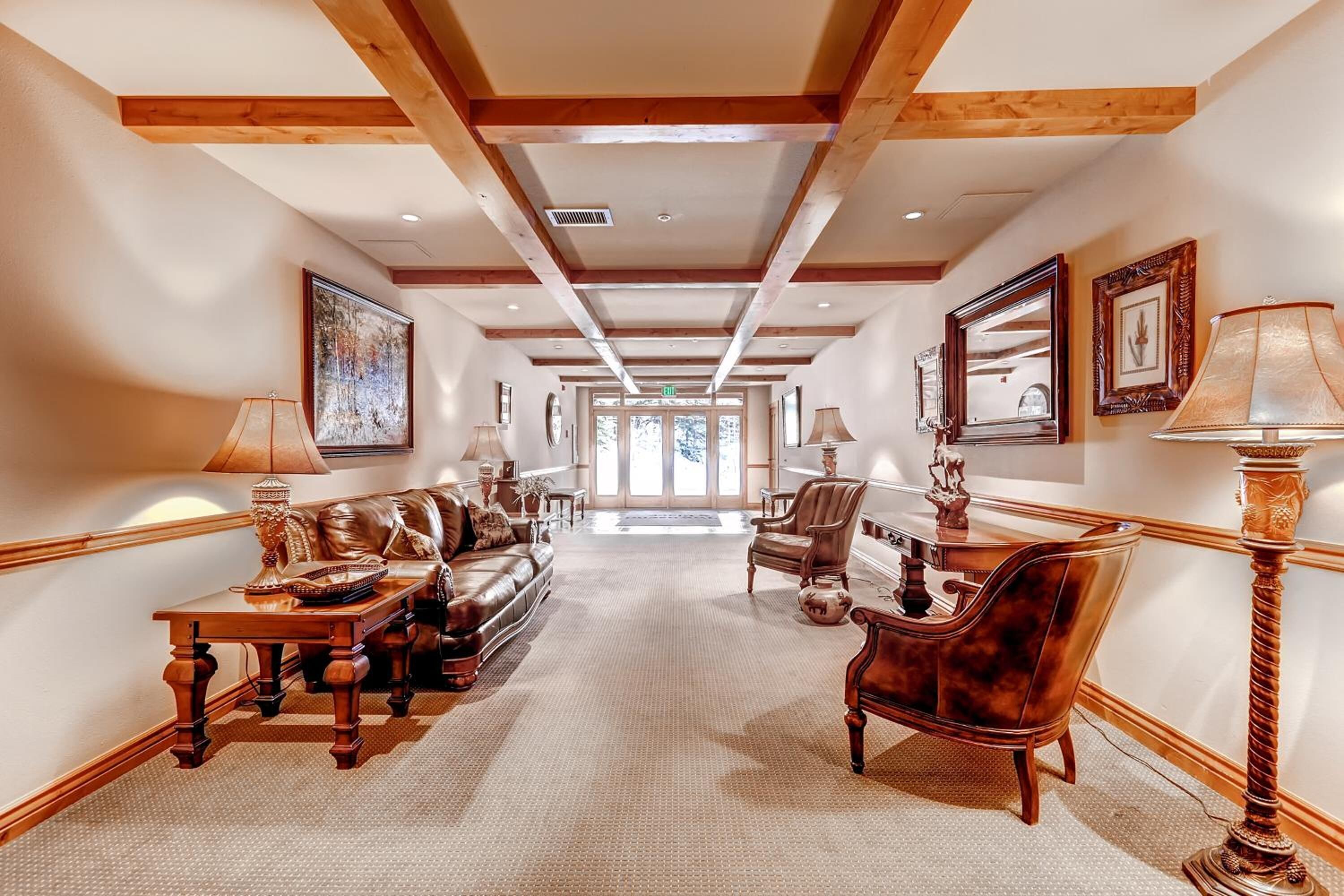 Sala de estar en el lobby