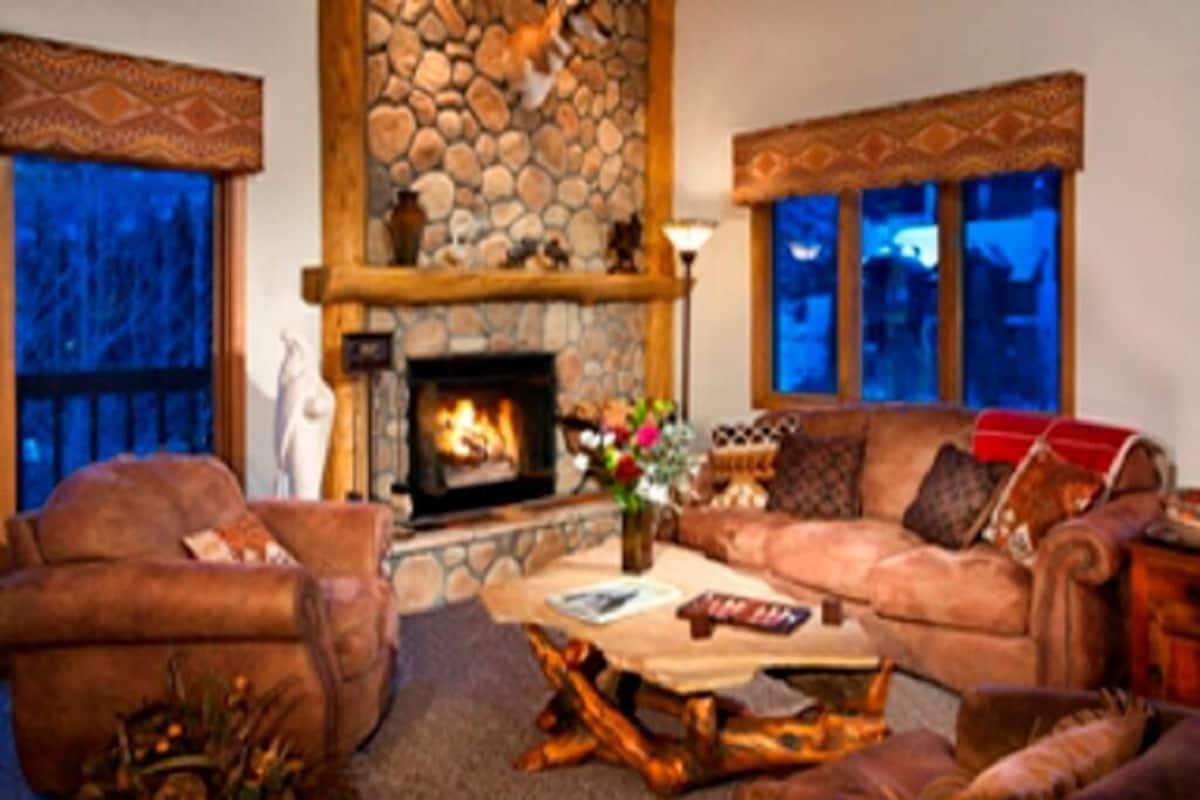 Living room | TV, fireplace