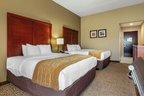 Premium bedding, desk, iron/ironing board, rollaway beds