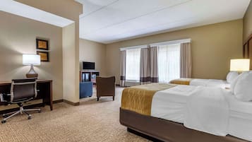 Suite, Multiple Beds, Non Smoking (2 Queen, 2 Person Sofa Bed) | Premium bedding, desk, iron/ironing board, rollaway beds