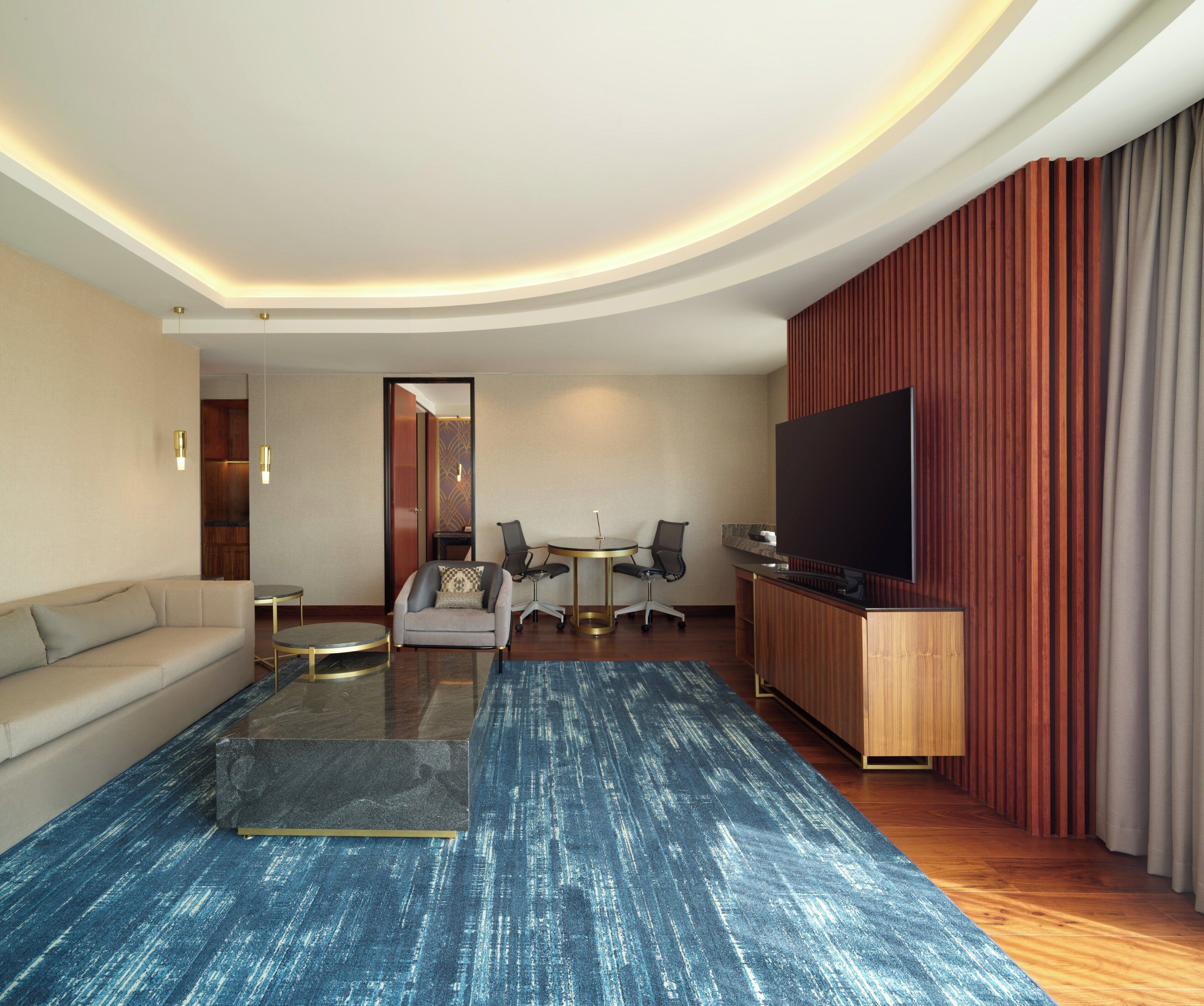 junior suite, 1 king bed, park view | premium bedding, down duvets, minibar, in-room safe