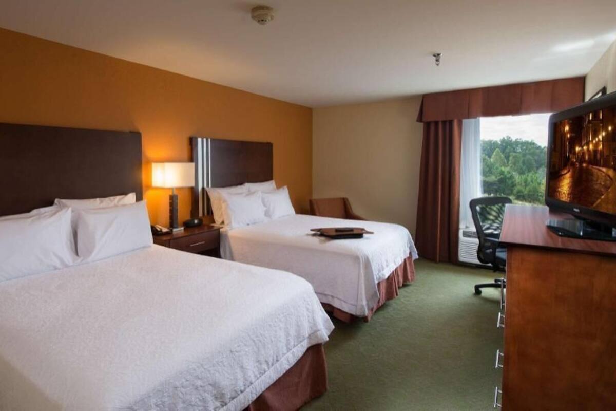 Hypo-allergenic bedding, pillow-top beds, blackout curtains