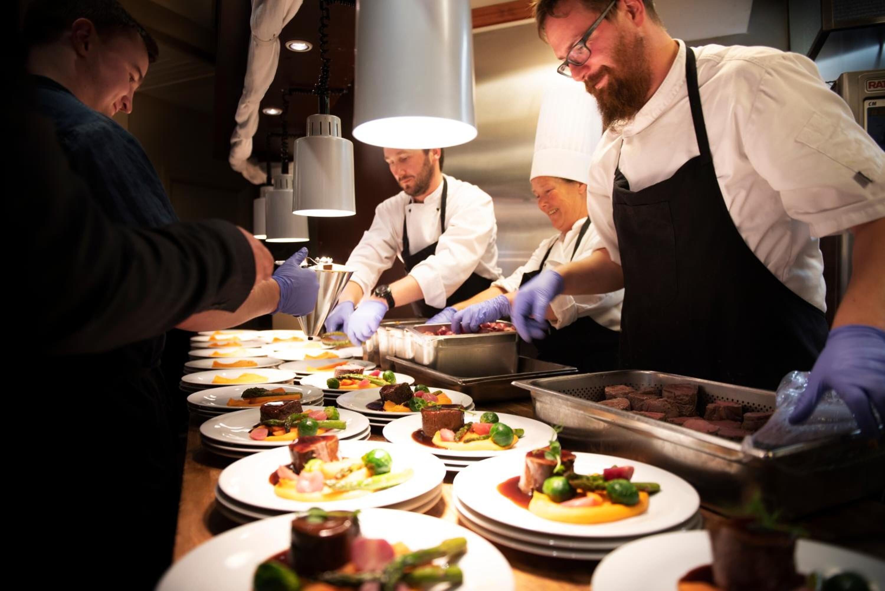 breakfast and dinner served