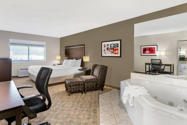 客房, 1 张特大床, 无烟房 | 加厚床垫、办公桌、笔记本电脑工作区、遮光窗帘