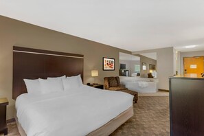 Room, 1 King Bed, Non Smoking | Pillowtop beds, desk, laptop workspace, blackout drapes - Comfort Inn Huntington near University area (Huntington)