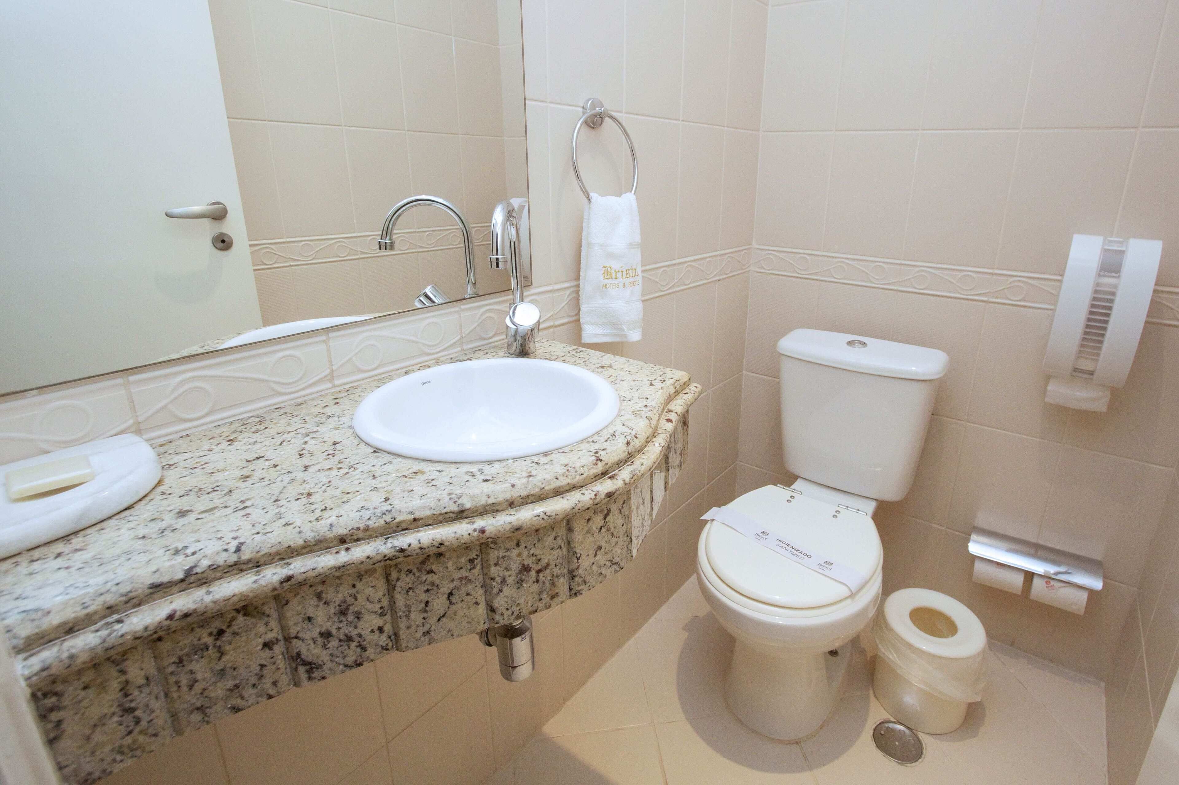 free toiletries, hair dryer, towels