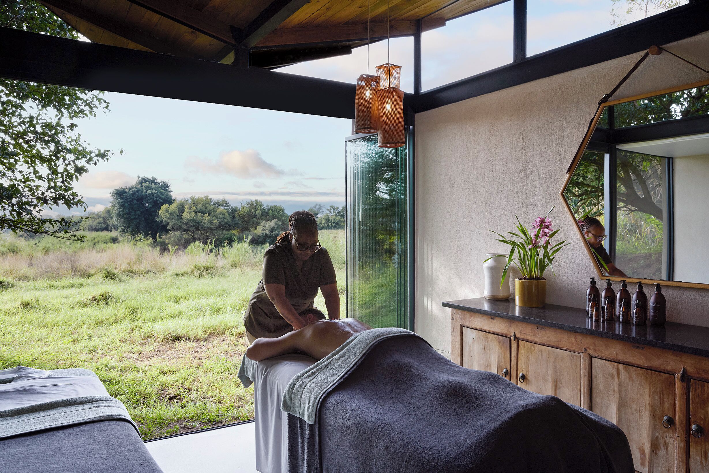 Aromatherapy, deep-tissue massages, facials, manicures and pedicures