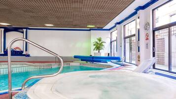 Indoor pool, outdoor pool