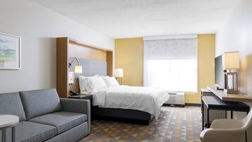 Premium bedding, down duvets, desk, laptop workspace