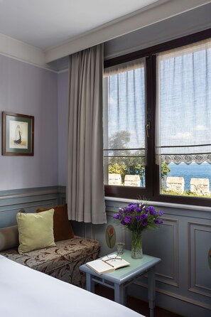 Deluxe-Doppel- oder -Zweibettzimmer, Meerblick | Ausblick vom Zimmer