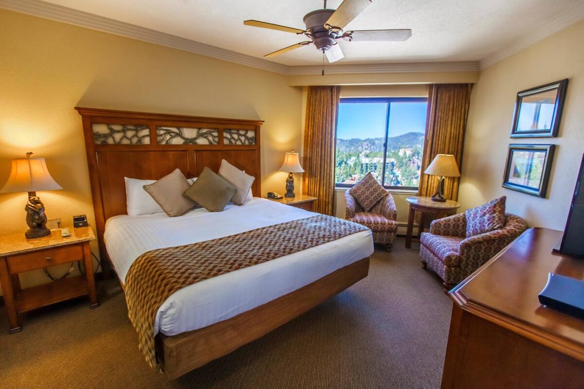 In-room safe, iron/ironing board (on request), cribs (free), bed sheets