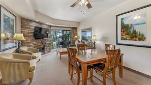 Villa, 2 Bedrooms (Crest Pointe) | In-room safe, iron/ironing board, free cribs/infant beds, bed sheets - Holiday Inn Club Vacations Tahoe Ridge Resort by IHG (Stateline)