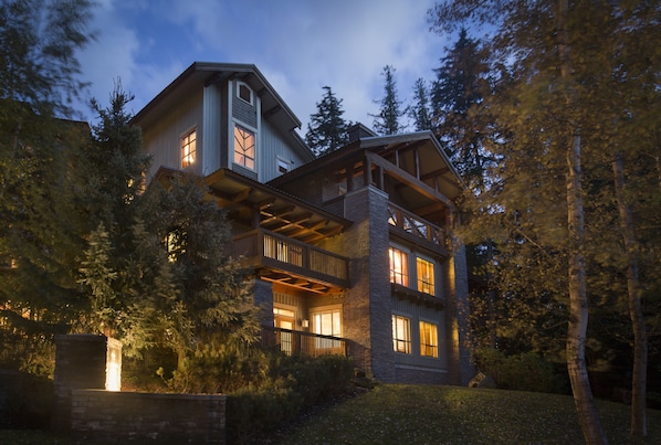 Front of property – evening/night